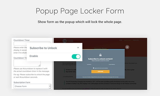 Subscribe to Unlock Opt In Content Locker WordPress Plugin - 20