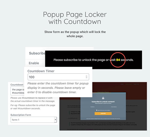 Subscribe to Unlock Opt In Content Locker WordPress Plugin - 22