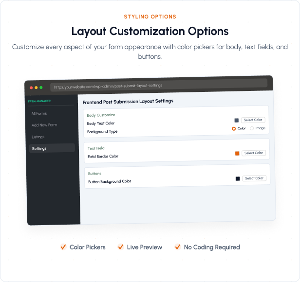 Frontend Post Submission Manager