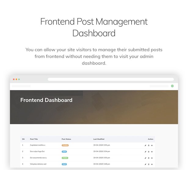 Frontend Post Submission Manager - 14