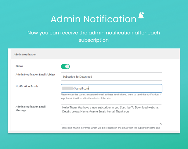 Subscribe to Download - Download after Email Subscription WordPress Plugin - 6