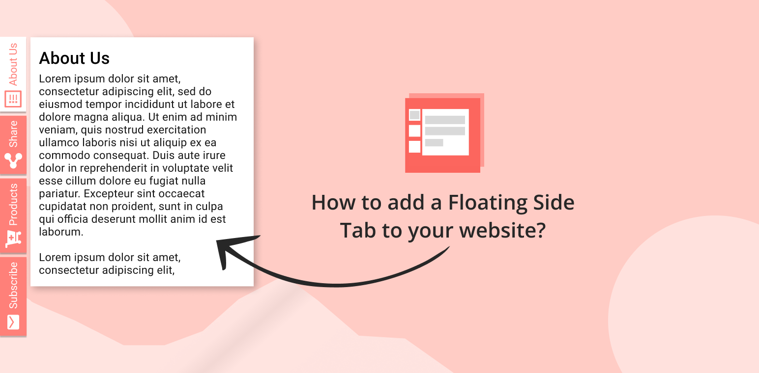 How to add a floating side tab to your website?