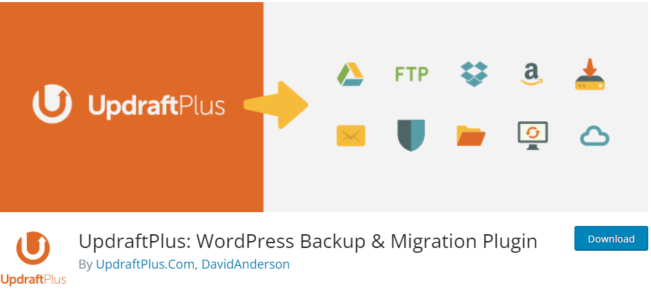 UpdraftPlus-Free Backup plugins for WordPress