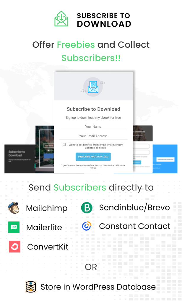 Subscribe to Download - Download after Email Subscription WordPress Plugin - 1