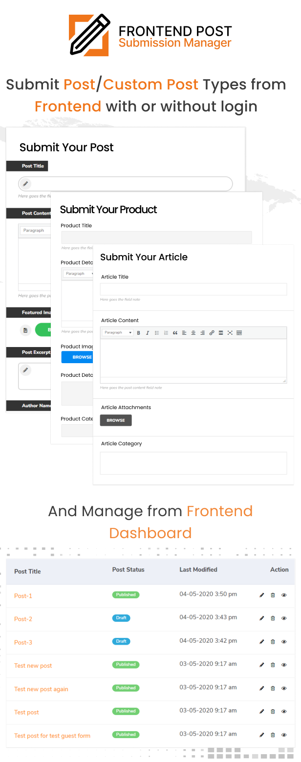 Frontend Post Submission Manager - 1