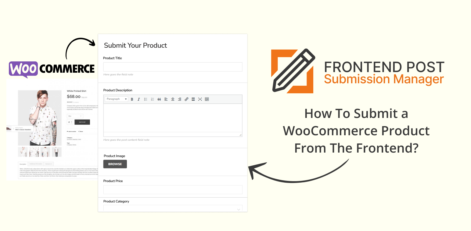 How to submit a WooCommerce Product From the Frontend?