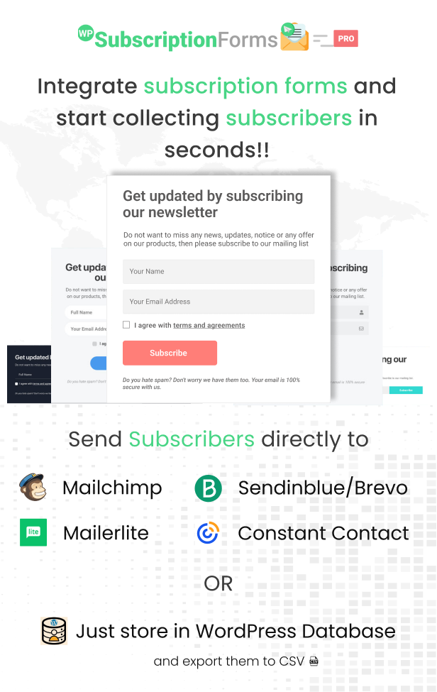WP Subscription Forms PRO - 1