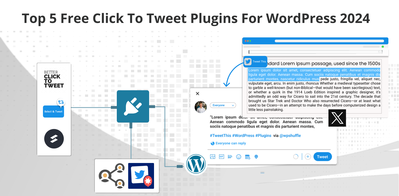 Top 5 Free Click To Tweet Plugins For WordPress 2024