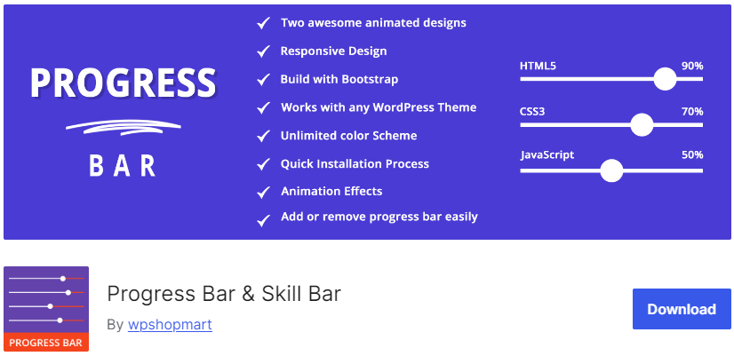 WP Progress Bar and Skill Bar 