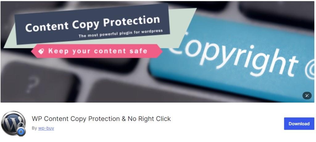 Wp Content copy procteion and no right click