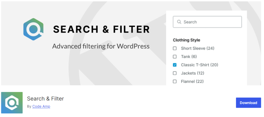 Search and fliter |  WordPress Search Plugins