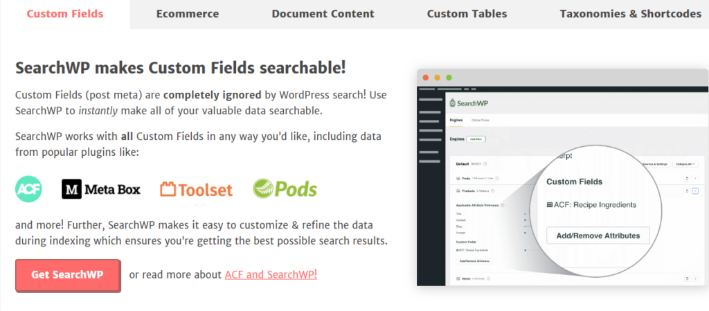 SearchWP |  WordPress Search Plugins