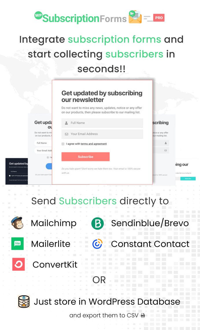 WP Subscription Forms PRO - 1