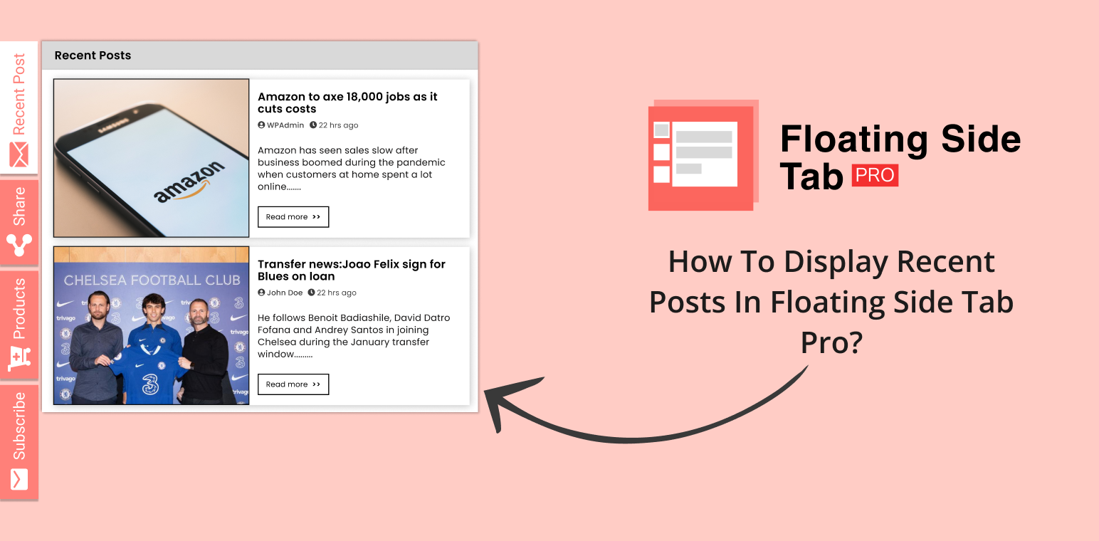How To Display Recent Posts in Floating Side Tab Pro?
