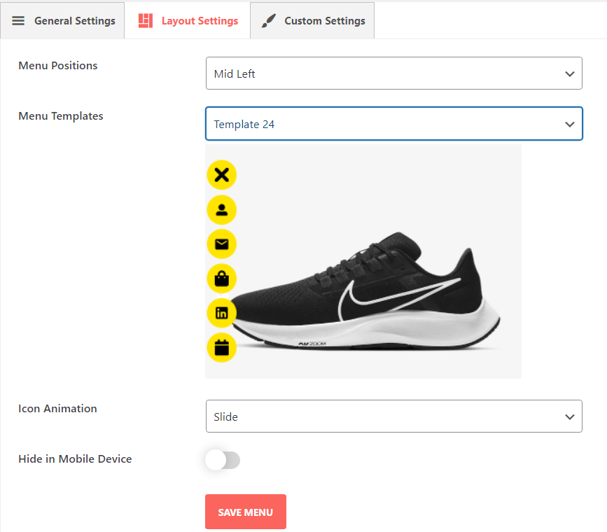 Layout Settings