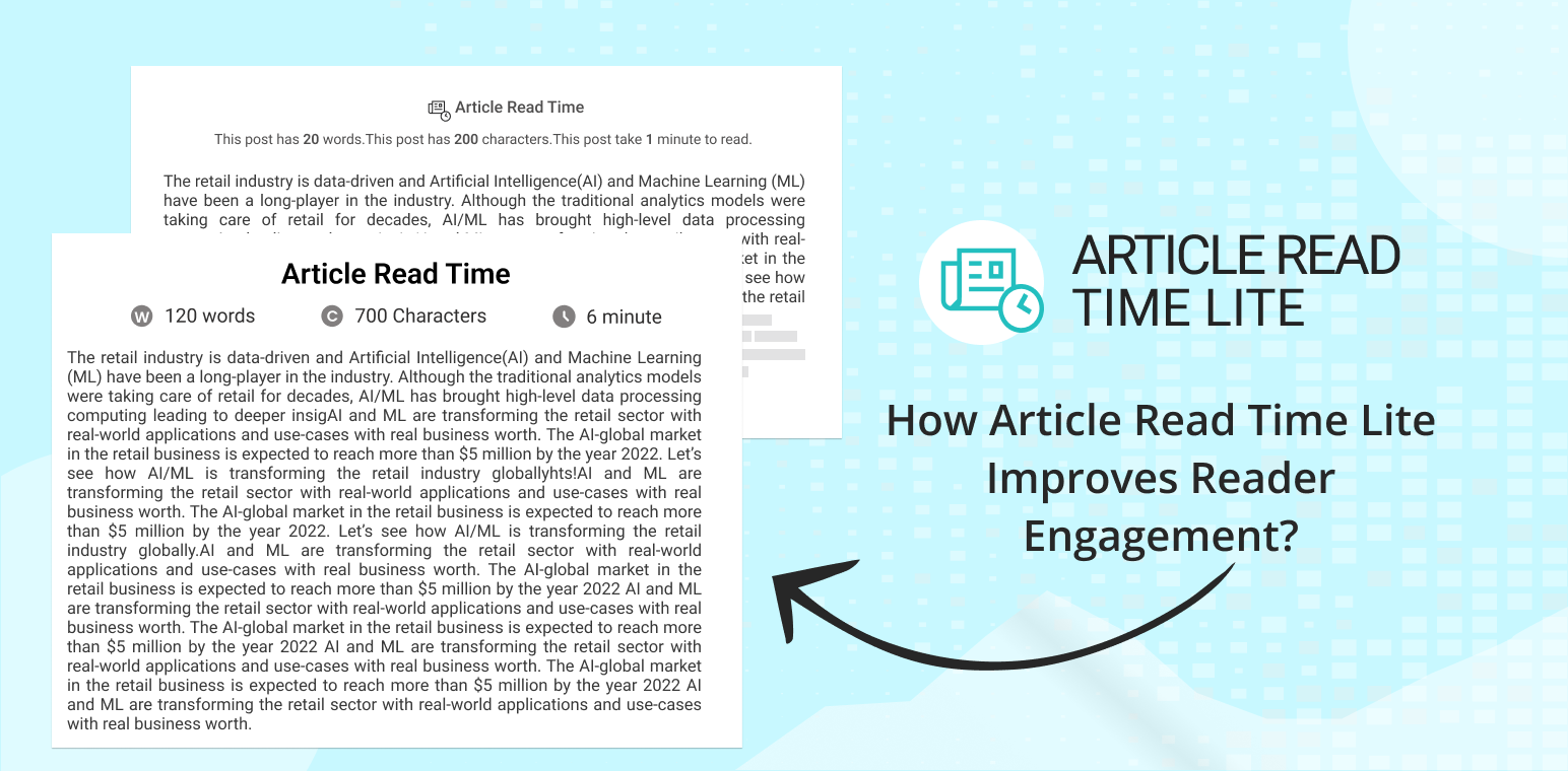 How article read time lite improves reader engagement